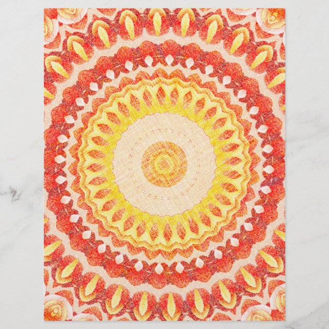 Papel de Scrapbook ET Kaleidoscope en Hoja a Grane (Frente)