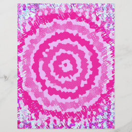 Papel de Scrapbook Flor Abstracta Rosa en Hoja a G