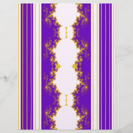Papel de Scrapbook Fractal Morado de Navidad a Gra
