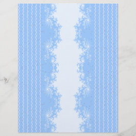 Papel de Scrapbook Fractal Pastel Azul Navidad a G