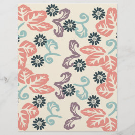 Papel de Scrapbook Hoja y Remolino