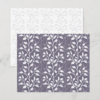 Papel de Scrapbook Hojas Botánicas Púrpura Profund