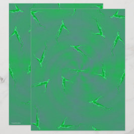 Papel de Scrapbook Hombre Ginseng Verde Página 2 C