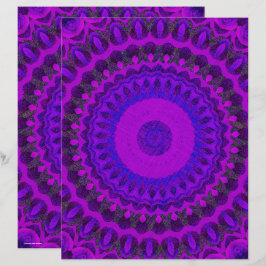 Papel de Scrapbook Kaleidoscopio Púrpura Página 2