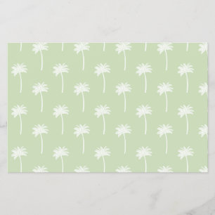 papel de scrapbooking con estampado de palmera