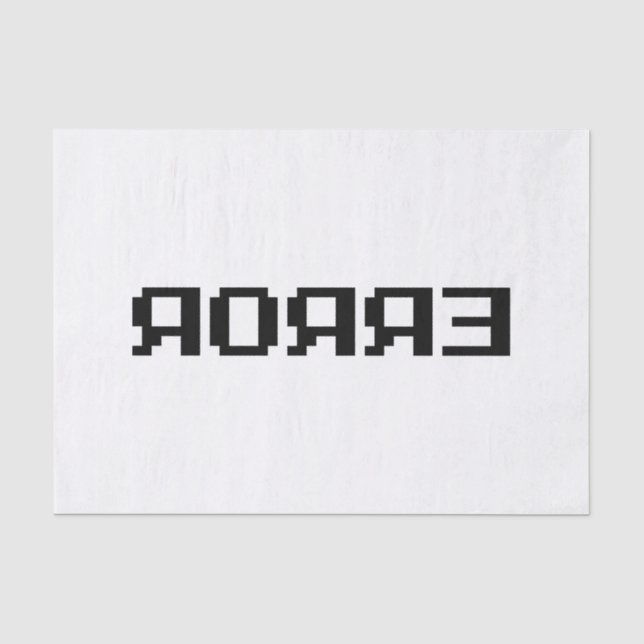 PAPEL DE SEDA Я OЯ Я Ǝ | ERROR (Anverso)