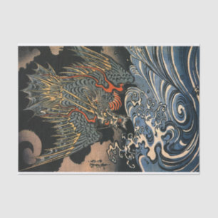 Papel De Seda 海 龍, 国 芳, Sea Dragon, Kuniyoshi, Ukiyo-e