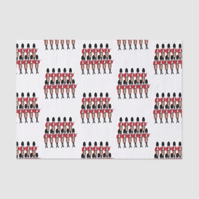 Papel De Seda 12 días de Navidades 11 tuberías (Anverso)