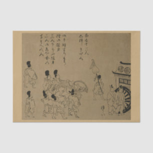 Papel De Seda 1626 Kan’ei Gyōkō 寛永行幸 decoupage de la Escuela Kan