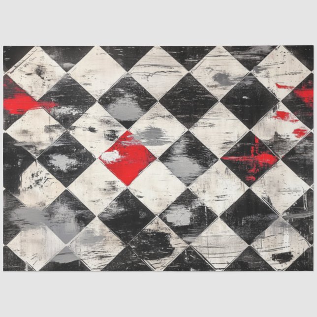 Papel De Seda 1854-Arlequín Sangrante (Anverso)