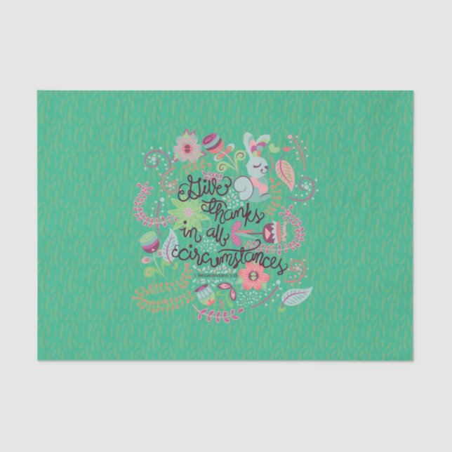 Papel De Seda 1 5:18 de Thessalonians da gracias en todo el (Anverso)