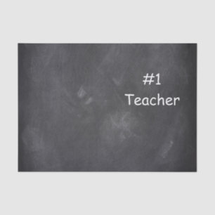 Papel De Seda #1 Teacher Chalkboard Diseño Idea de Regalo