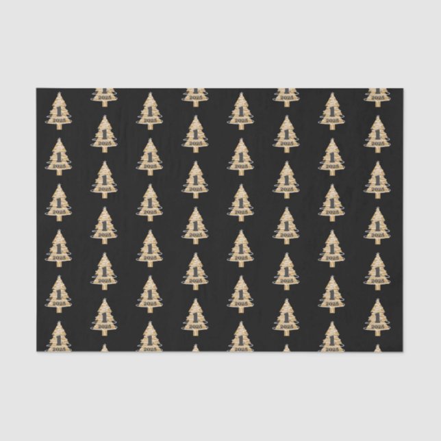 Papel De Seda 1st Christmas Black (Anverso)