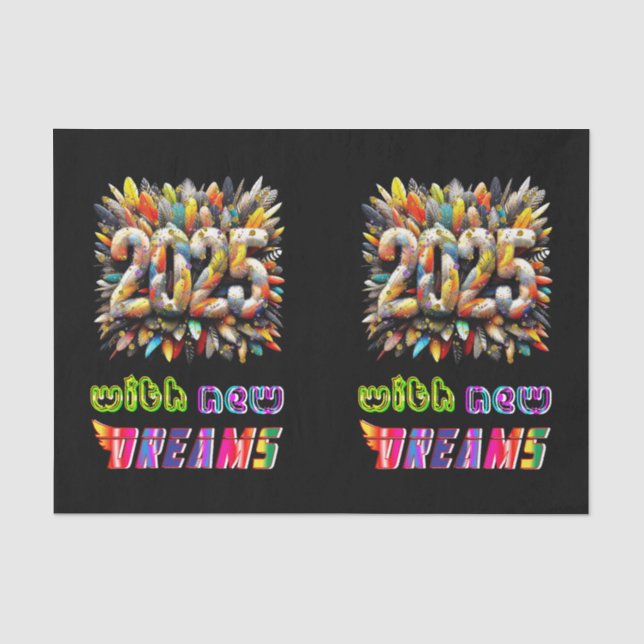 Papel De Seda 2025 con nuevos sueños (Anverso)