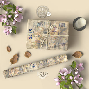 Papel De Seda 2025 Diario Vintage Floral Junk