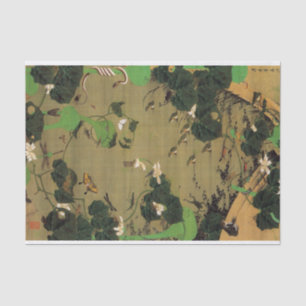 Papel De Seda 23. 池 辺 群 虫 図, 若 Beings vivos con Pond, Jakuchū