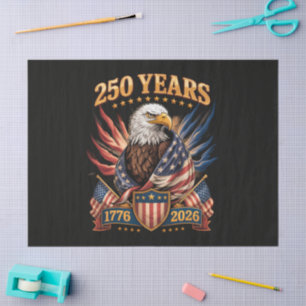 Papel De Seda 250 años americano 250 aniversario Estados Unidos 