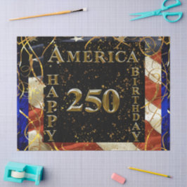 Papel De Seda ¡250 cumpleaños felices América!