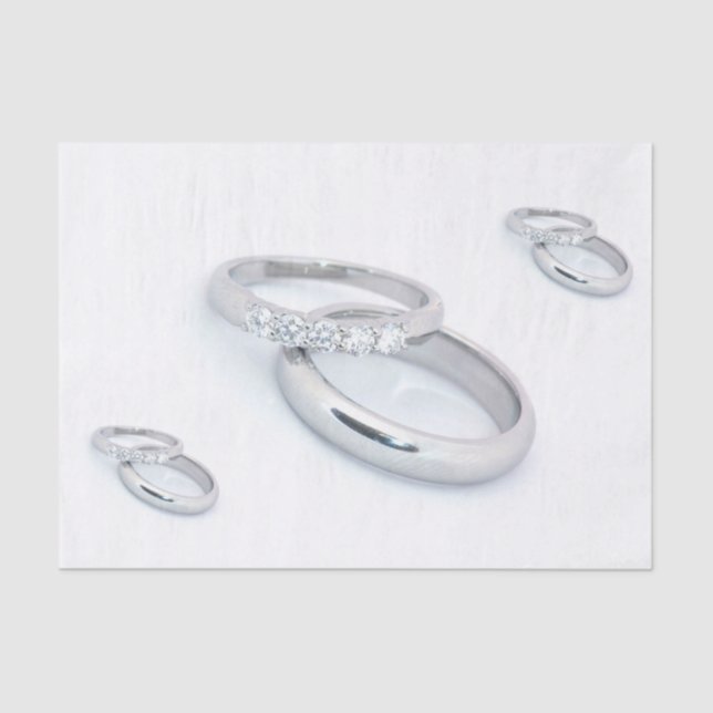 Papel De Seda 25° Aniversario del Boda de Plata (Anverso)