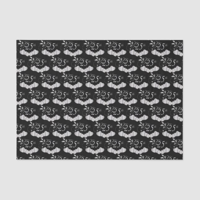Papel De Seda 25to Aniversario de bodas de plata (Anverso)