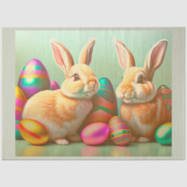 Papel De Seda 2 Easter Bunny And Eggs Collection