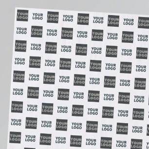 Papel De Seda 2 Logotipos Logotipos simples repetidos Blanco