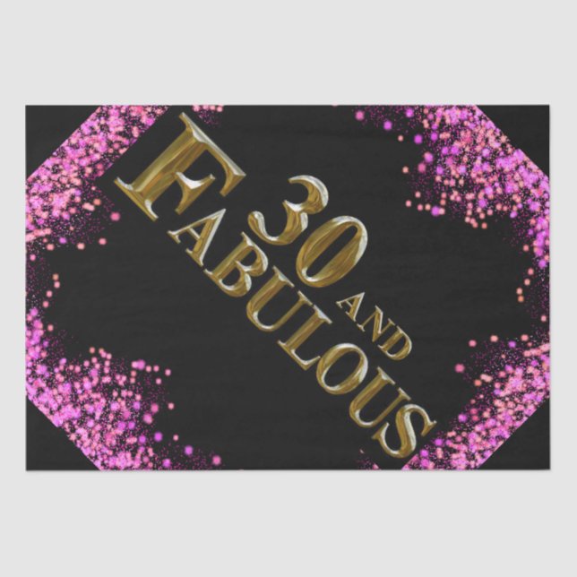 Papel De Seda 30 cumpleaños (Anverso)