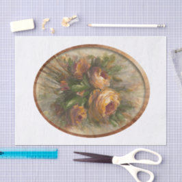 Papel De Seda 315 Rosas ovaladas