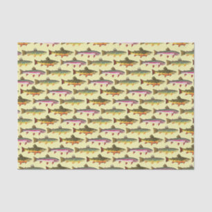 Papel De Seda 3 bellas truchas - Brook, Rainbow, Brown