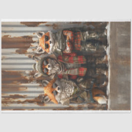 Papel De Seda 3 Red Fox Urban Frontier Boys Decoupage