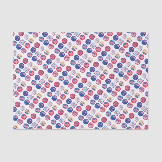 Papel De Seda ¡4 de julio de picnic! (Anverso)