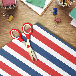 Papel De Seda 4 De Julio Tiras Rojas De Blanco Y Azul