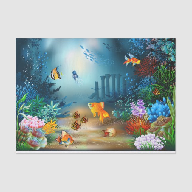 Papel De Seda 4 subacuáticos (Anverso)