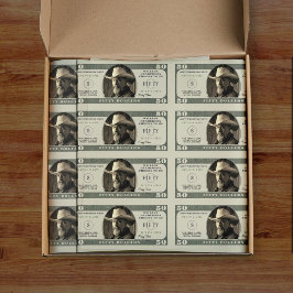 Papel De Seda 50.ª fiesta de cumpleaños a la cuenta de 50 dólare