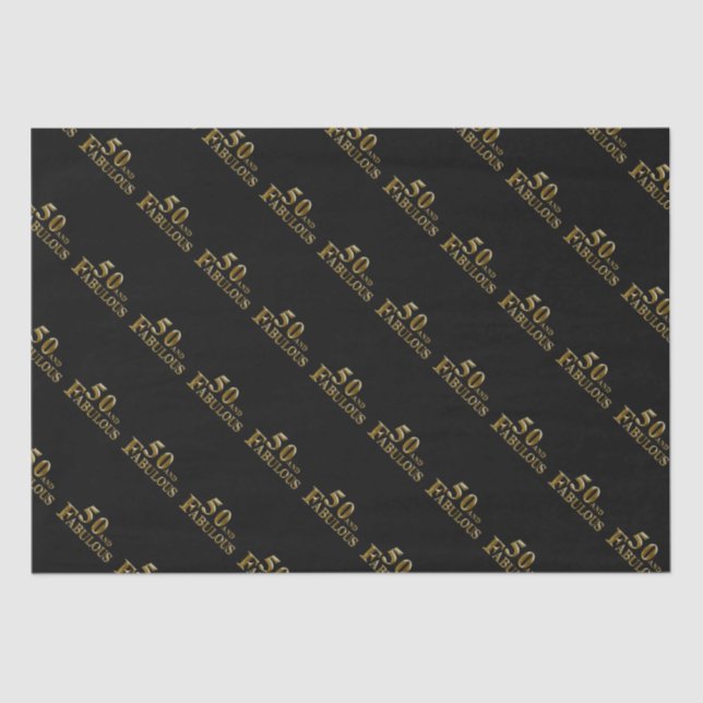 Papel De Seda 50.º cumpleaños (Anverso)