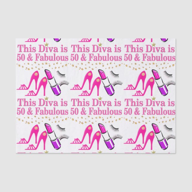 PAPEL DE SEDA 50 Y FABULOUS DIVA (Anverso)