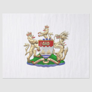 Papel De Seda [510] Escudo de armas histórico de Hong Kong 1959-