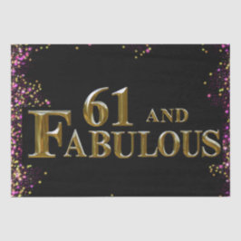 Papel De Seda 61 cumpleaños