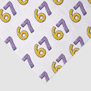 Papel De Seda 67 Sin Significado Alguno Amarillo y Púrpura