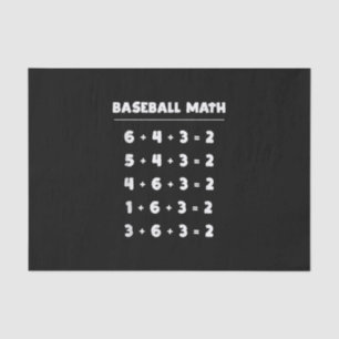 Papel De Seda 6 4 3 2 Matemáticas de Béisbol - Juego Cute de Sof