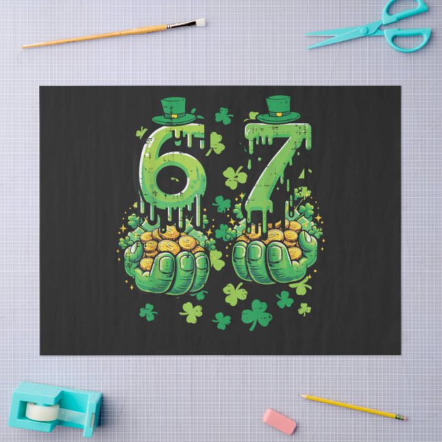 Papel De Seda 6 7 Día de San Patricio (Artesanía)