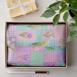 Papel De Seda 6 Papeles de Tejido de Flores de Primavera