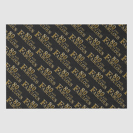 Papel De Seda 80.º cumpleaños