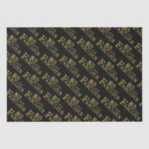 Papel De Seda 80.º cumpleaños