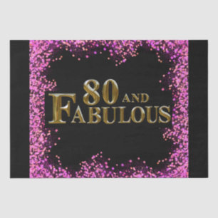 Papel De Seda 80 cumpleaños