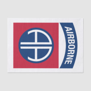 Papel De Seda 82ª División Aérea Insignia Veterano Militar