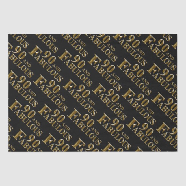 Papel De Seda 90 cumpleaños (Anverso)