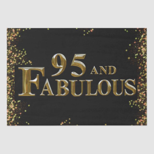 Papel De Seda 95 cumpleaños (Anverso)