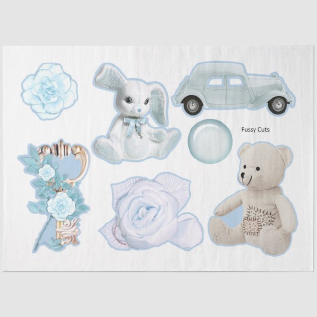 Papel De Seda A Baby Boy Series Design 6 (Anverso)