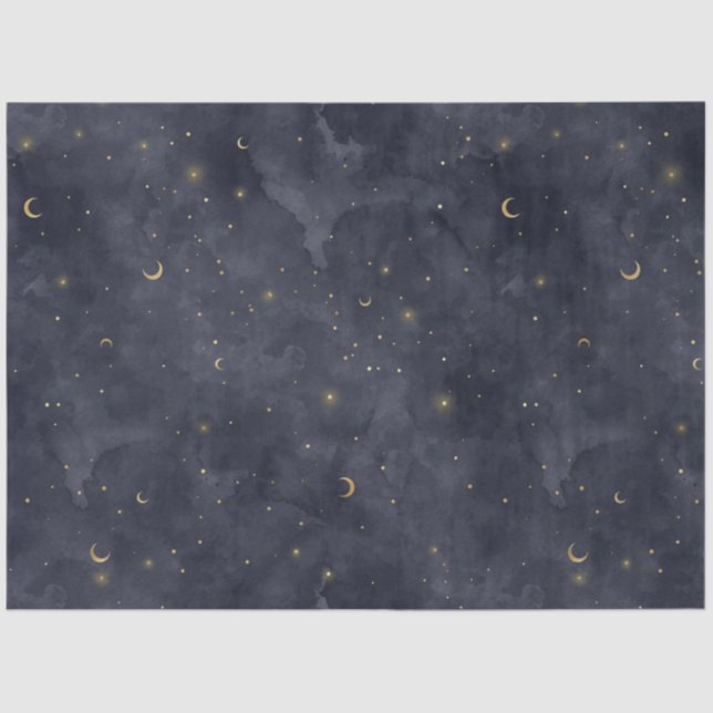 Papel De Seda A Celestial Starry Night Series Design 12 (Anverso)